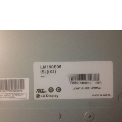 LG LM190E05-SL02 LVDS tft lcd monitör için 19.0 inç