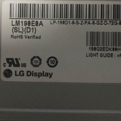 19.0 İnç LVDS 30 Pinli Arayüz LCD Panel Ekran LM190E0A-SLD1 LG Ekran RGB 1280X1024