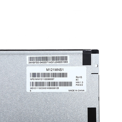 M121MNS1 R1 12.1 İnç Endüstriyel LCD Panel Ekran RGB 800X600 SVGA 82PPI 450 Cd/M2 LVDS Girişi