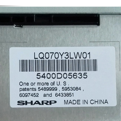 Endüstriyel Ekipmanlar için LQ070Y3LW01 7.0 İnç TFT LCD Ekran RGB 800x480