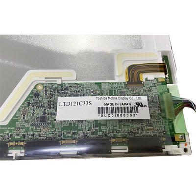 Endüstriyel Ekipmanlar için 12.1 inç 82ppi lcd ekran LTD121C33S TFT CCFL LCD Panel Ekran