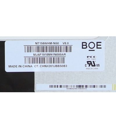 BOE 15.6" LCD Panel NT156WHM-N50 1366x768 RGB Dikey Şerit 100PPI Dizüstü Bilgisayar LCD Ekranı