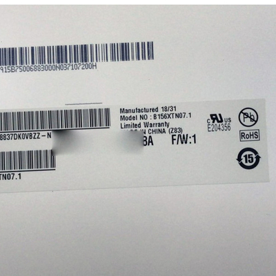 AUO Dikey Çizgili 15,6 İnç LCD Pano B156XTN07.1 30 iğneli LCD EKRAN