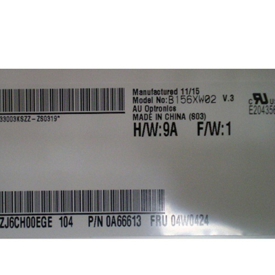 AUO B156XW02 V3 15.6 İnç 40 Pimli Dizüstü Bilgisayar Ekranı 1366*768 WXGA 100PPI Yansıma Önleyici