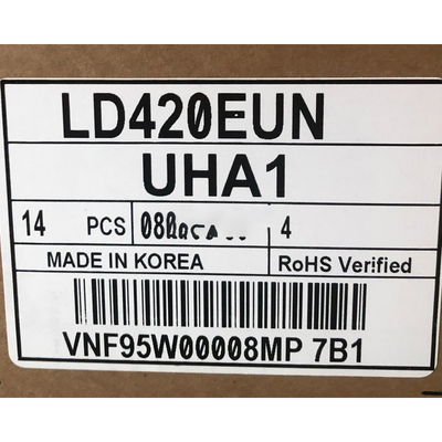 Dijital Tabela Video Duvarı için 42.0 inç LCD Ekran Paneli LD420EUN-UHA1