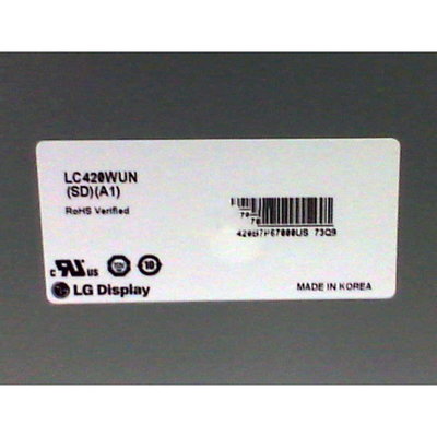 LC420WUN-SDA1 42 İnç LCD Video Duvarı Normalde Siyah Aktarıcı