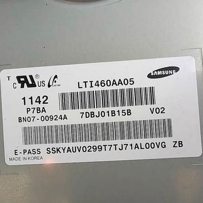 46 İnç Samsung Lcd Ekran 7.3mm 1366*768 Lcd Ekleme Paneli LTI460AA05