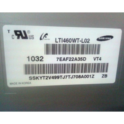 Sert Kaplama 1366 * 768 Dijital Tabela Lcd Video Monitörleri LTI460WT-L02