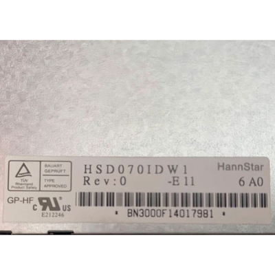 HSD070IDW1-E11 Otomotiv Ekranı İçin 7.0 İnç LCD Ekran Paneli