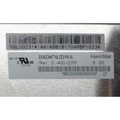 Hannstar HSD070JDW6-A00-0299 RGB 800*480 7.0 inç IPS TFT LCD modül ekranı