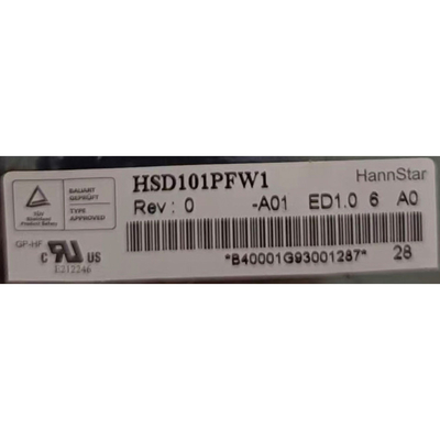 10.1 inç 1024*576 40 pin TFT LCD Panel Ekranı HSD101PFW1-A01