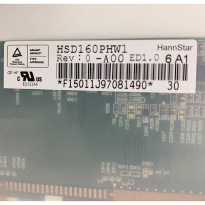 16.0 inç HSD160PHW1-A00 TFT LCD Ekran Panel Ekranı