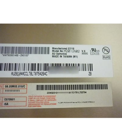 20.1 inç M201UN02 V6 30 pin Bağlantı LCD Ekran Paneli