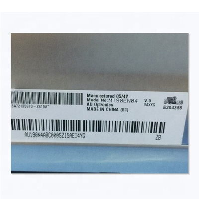 Sahada orijinal 19 inç M190EN04 V5 TFT LCD ekranı AUO için