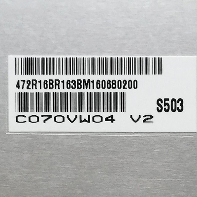 C070VW04 V2 AUO TFT LCD Ekranı için orijinal 7.0 inç 800*480 133PPI ekran
