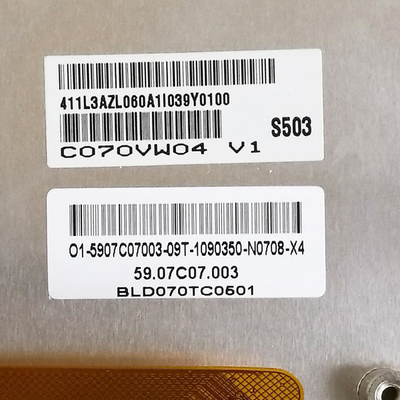 7.0 inç boyutunda orijinal stokta C070VW04 V1 LCD ekran paneli