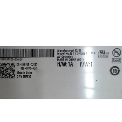 B173RW01 V4 17.3 inç LED sürücüsü ile 60Hz LCD Moudle