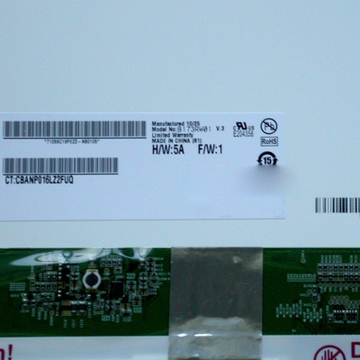 17.3 inç B173RW01 V3 RGB 1600*900 LCD ekranı