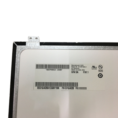 Boyutu 17.3 inç B173RTN02.1 dizüstü bilgisayar için 30 pinli TFT LCD Ekran