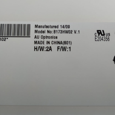 17.3 inç B173HW02 V1 çözünürlüğü 1920 * 1080 LCD ekranı