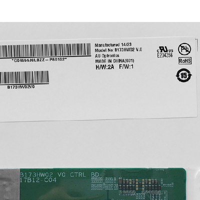 B173HW02 V0 262K LED sürücüsü olan LCD ekran