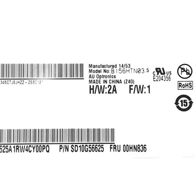 Orijinal stokta 15.6 inç B156HTN03.5 141PPI tft LCD ekran