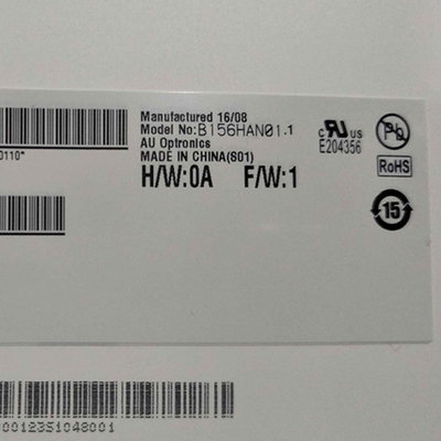 RGB dikey çubuk B156HAN01.1 15.6 inç 3.3VTyp LCD Ekran