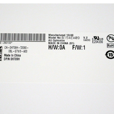 RGB Dikey Şerit B154EW09 V2 boyutu 15.4 inç LCD Ekran