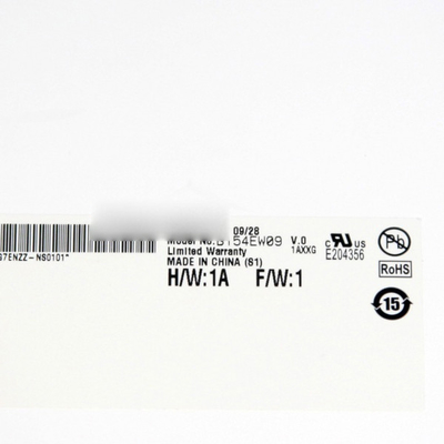 B154EW09 V0 15.4 inç 1280*800 98PPI Sıvı kristal kalıp