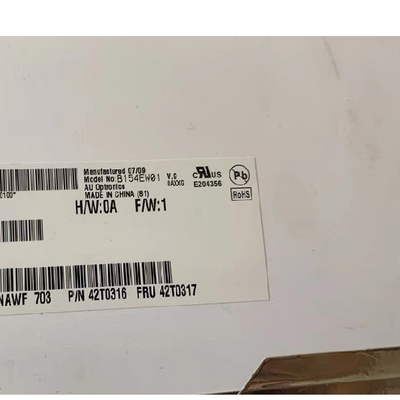 B154EW01 V0 15.4 inç 1280*800 98PPI LCD Ekran