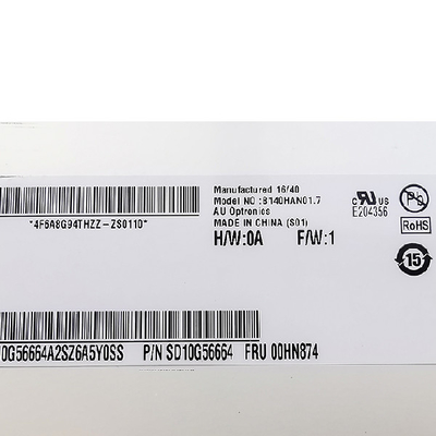 B140HAN01.7 AUO için 14.0 inç 1920*1080 LCD Ekran Ekran