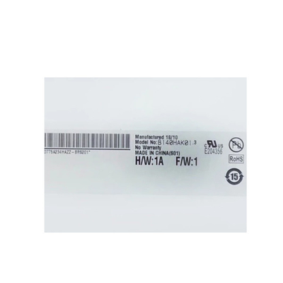 B140HAK01.3 Laptop için 14.0 inç 1920*1080 LCD Ekran Ekran