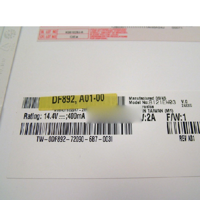 B121EW03 V0 12.1 inç TFT-LCD ekranı 1280*800 Laptop için