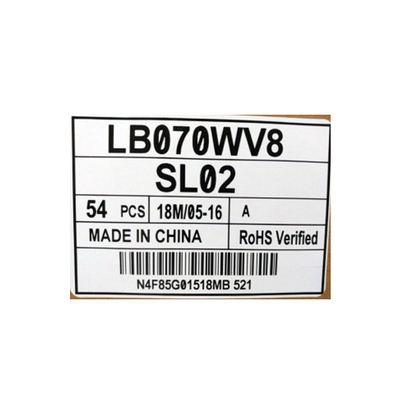 LB070WV8-SL02 Orijinal 7.0 inç 800*480 TFT LCD Ekranı