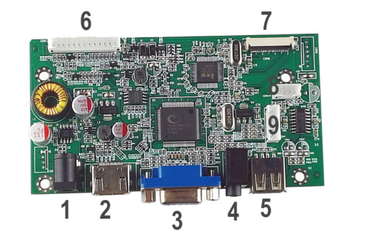 1920x1080 IPS LCD Ekran Aksesuarları VGA AV USB EDP Ekranlı Sürücü Kartı