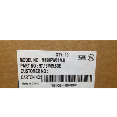 AUO M190PW01 V80E LCD ekran metal kabuk gömülü endüstriyel kontrol ekranı monitör LED yüksek parlak