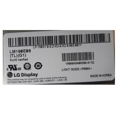 İyi bir fiyat. LM190E08-TLG1 19.0 inç 1280*1024 LCD Ekran Modülü çevrimiçi