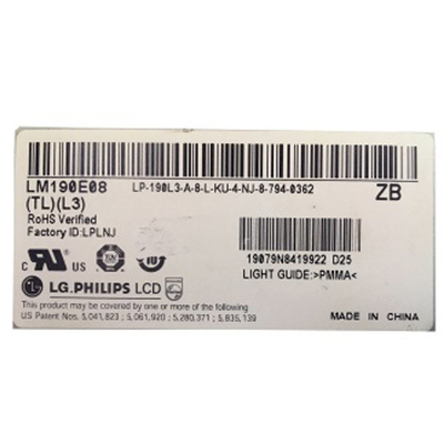 İyi bir fiyat. LM190E08-TLL3 19.0 inç 1280*1024 LCD Modülü Panel çevrimiçi