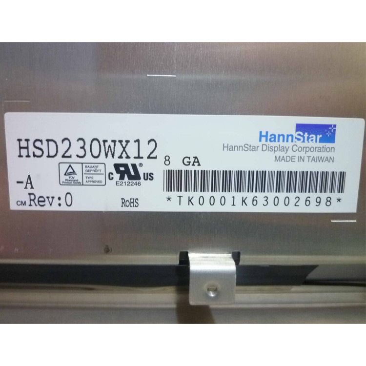 HSD230WX12-A Orijinal 23.0 Inch 1280*768 LVDS LCD Ekranı HannStar için